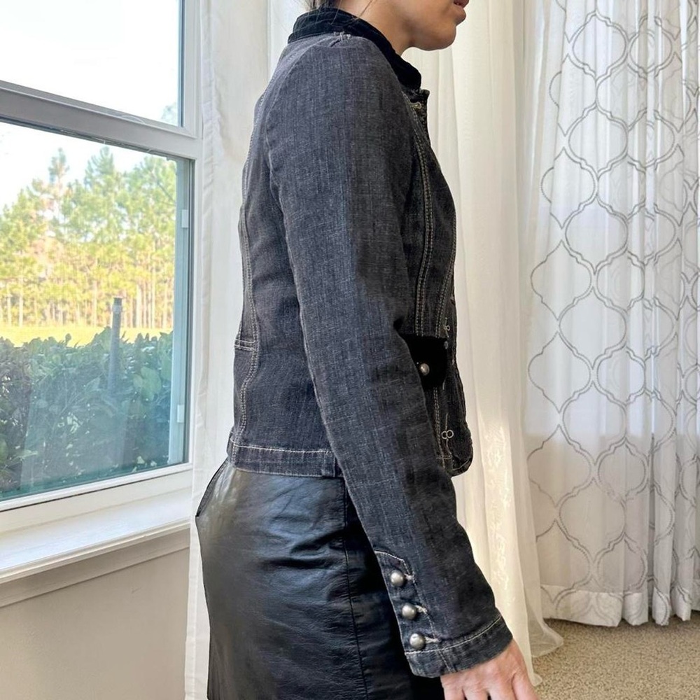 Denim Velvet Jacket - Picture 4 of 8